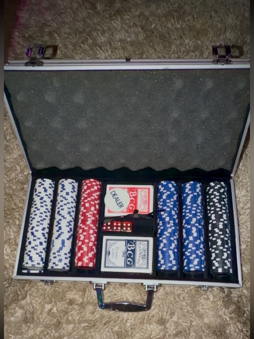 Poker Chip Set In Aluminum Case